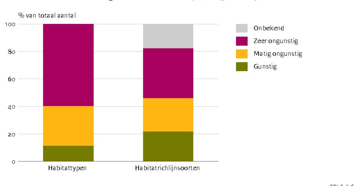 Staat van instandhouding soorten en habitattypen Habitatrichtlijn en trends vogels Vogelrichtlijn, 2019-2024