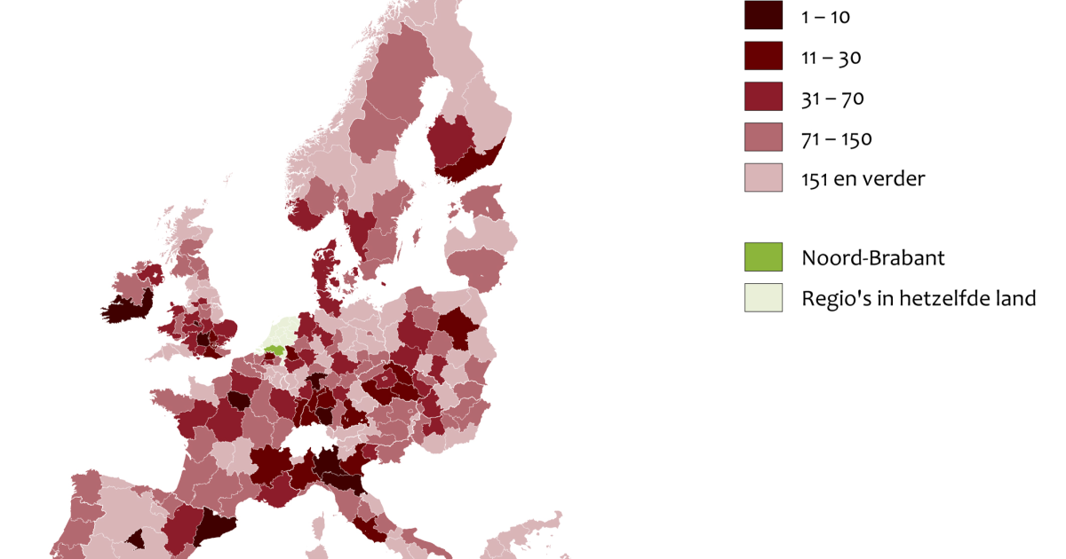 Concurrentiepositie Nederlandse regio's en sectoren, 2010 | Compendium ...